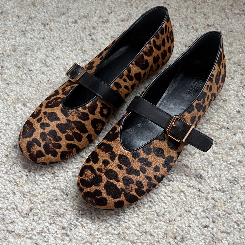 Brand new Schutz calf hair ballet flats